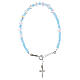 Bracciale decina argento 925 grani cristallo 6 mm s1