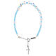 Bracciale decina argento 925 grani cristallo 6 mm s2