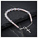 Pulsera decena plata 925 cristal trabajado briolette y nácar s2