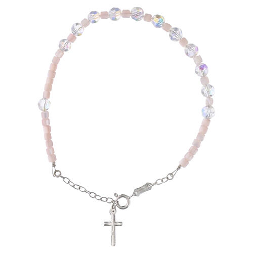 Pulseira dezena prata 925 cristal briolette e madrepérola 3