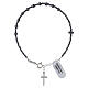Decade rosary bracelet 4 mm hematite in 925 silver s3