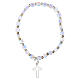 Elastic 925 silver bracelet with 0.16-inch crystal beads s1