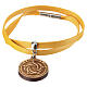 Yellow Tau Olive Wood Bracelet with Magnetic Clasp, Clarisse Monastery s1
