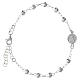 925 silver matte Guardian Angel bracelet 16-19 cm, Valenti s1