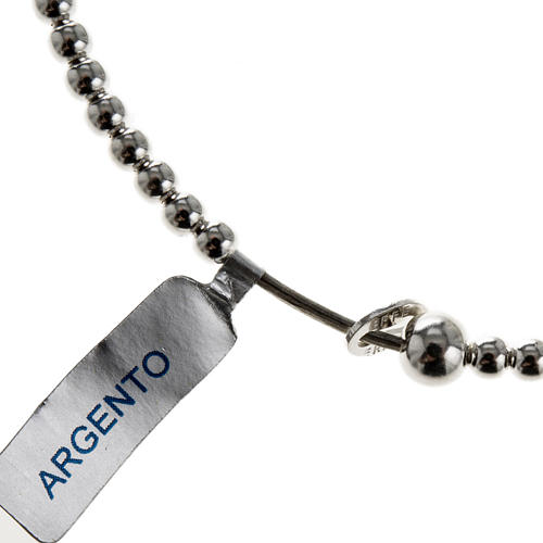 Rosary bracelet, sliding beads in 925 silver 1