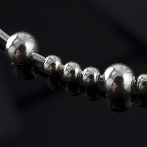 Rosary bracelet, sliding beads in 925 silver 3