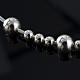 Rosary bracelet, sliding beads in 925 silver s3