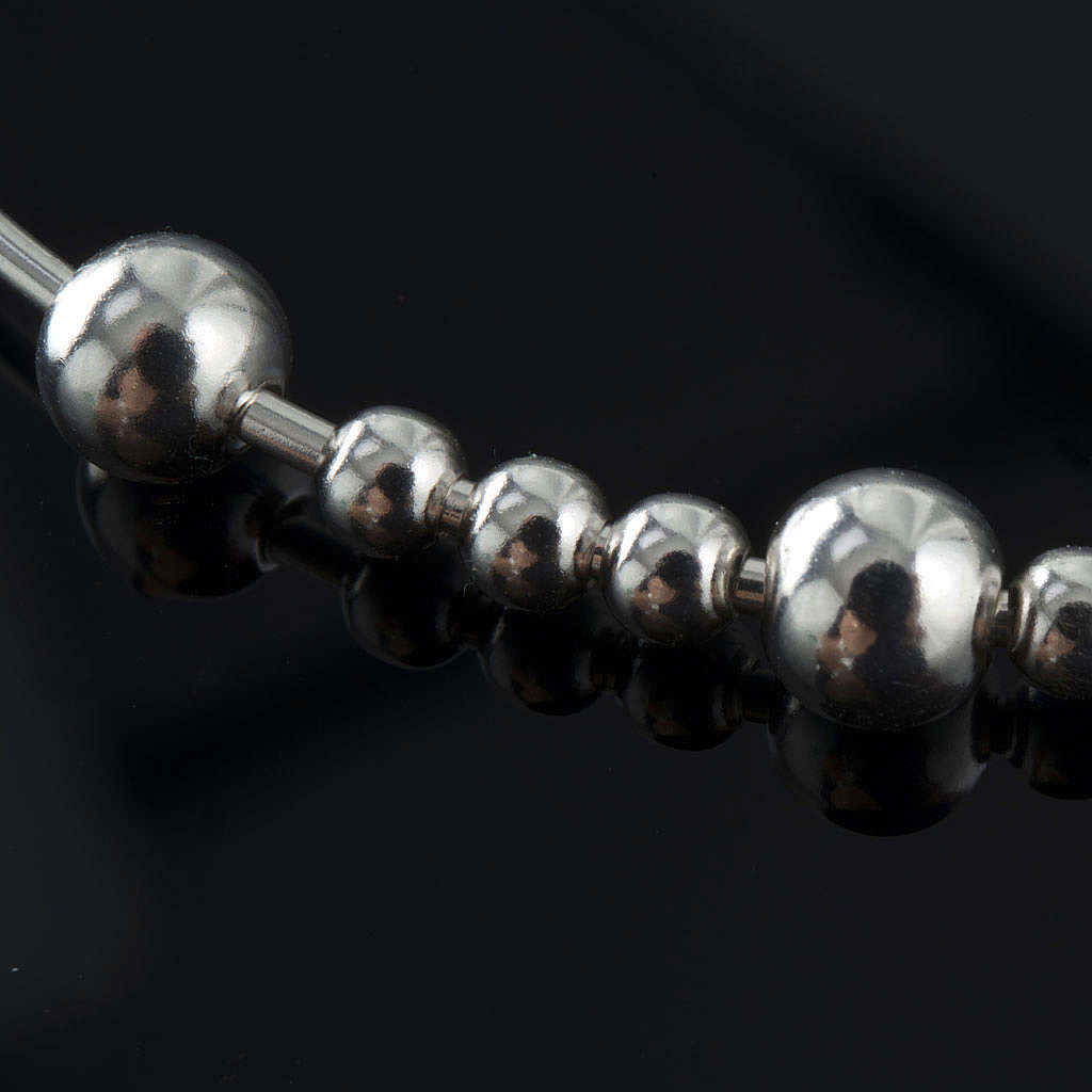 Rosary bracelet, sliding beads in 925 silver | online sales on HOLYART.com