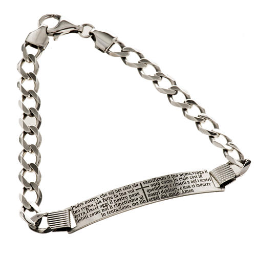 Our Father bracelet in sterling silver 1