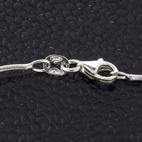 Rhodium-plated sterling silver bracelet with cross 3