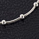 Rhodium-plated sterling silver bracelet with cross s4