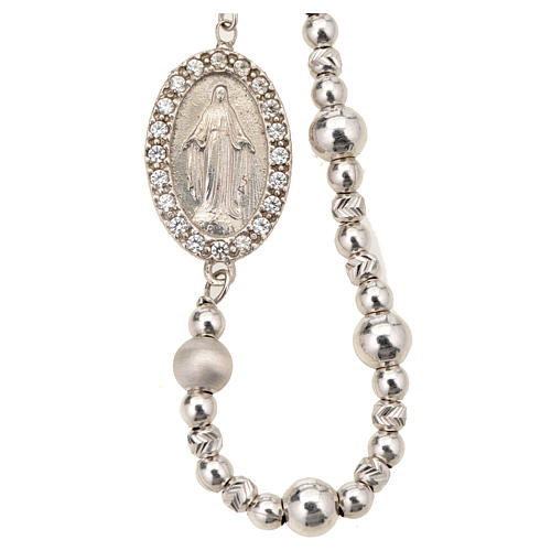 Bracelet avec Médaille Miraculeuse en argent 925 2