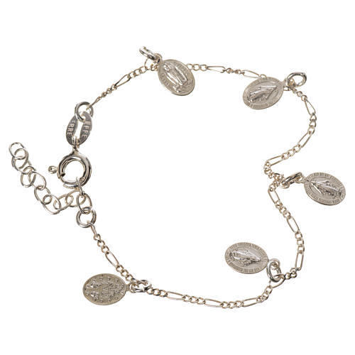 Bracelet in 925 silver with Miraculous Medals 1