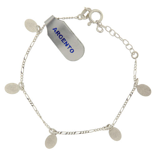 Bracelet en argent 925 avec médailles de Lourdes 2