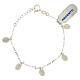 Bracciale argento 925 medaglie miracolose s1