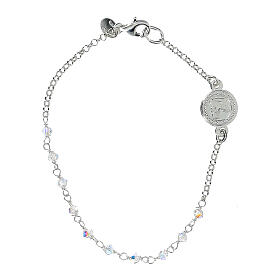 Bracelet in 925 silver with crystals