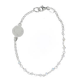 Bracelet in 925 silver with crystals