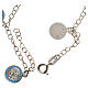 Bracelet in 800 silver with Guardian Angel medal, light blue s2