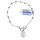 Rosary bracelet for children in 925 silver with 2mm beads s1