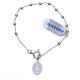 Rosary bracelet for children in 925 silver with 2mm beads s2