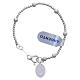 Rosary bracelet for children in 925 silver with embellished beads 4mm s2