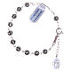 Rosary bracelet in 925 silver with black crystals s2