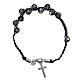 Zehner Armband Silber 925 mit strass Perlen s1