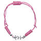 Pink rope bracelet Faith, Hope and Charity Arg. 800 s1