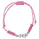 Pink rope bracelet Faith, Hope and Charity Arg. 800 s2