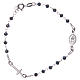Rosary bracelet blue and silver 925 sterling silver s2