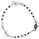 Rosary bracelet black and silver 925 sterling silver s2