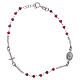 Bracelet dizainier couleur rouge argent 925 s2