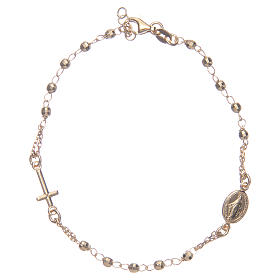 Rosary bracelet gold 925 sterling silver