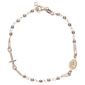 Rosary bracelet gold 925 sterling silver