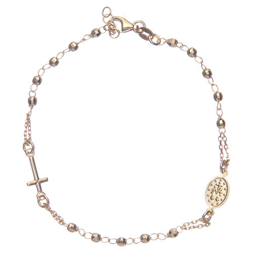 Rosary bracelet gold 925 sterling silver 2