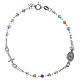 Rosary bracelet multicoloured 925 sterling silver s2