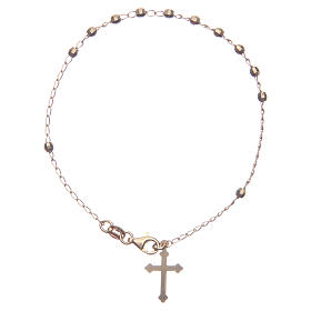 Bracciale rosario classico dorato argento 925