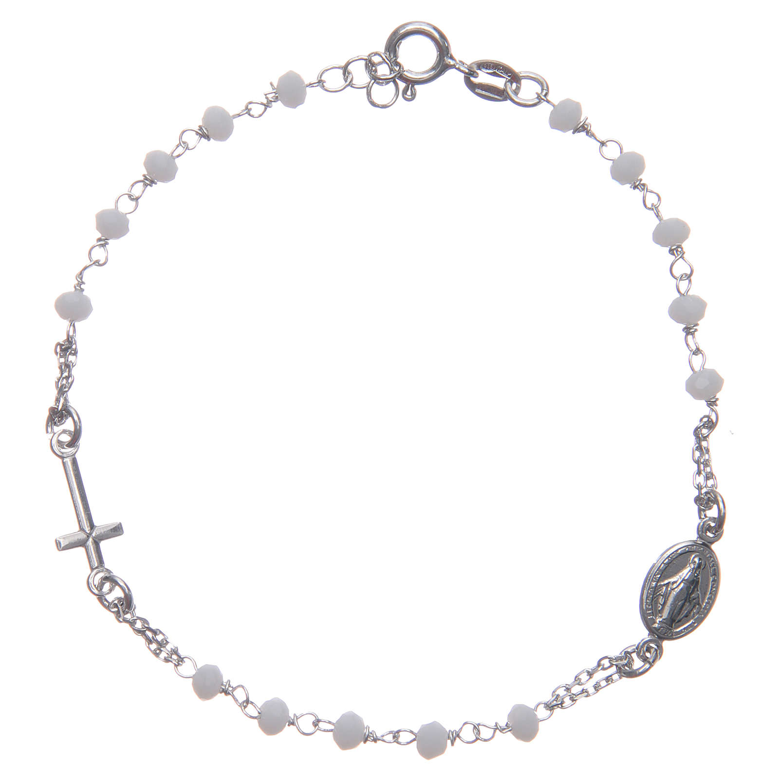 Rosary bracelet Santa Rita white in 925 sterling silver | online sales ...