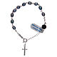 Pulseira prata 925 pérolas de água doce roxas s1