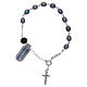 Pulseira prata 925 pérolas de água doce roxas s2