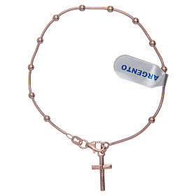 Bracciale decina argento 925 rosé