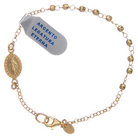 Dozen rosary bracelet Weight of the jewel: 2,10 grammes gold and multifaceted