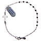 Bracciale argento lucido 925 nero s1