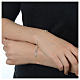 Zehner Armband Silber 925 karierten Perlen 2x3mm s4