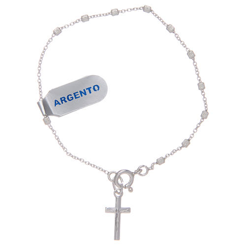 Dozen rosary bracelet in 925 sterling silver 1