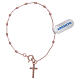 Bracciale rosario in Argento 925 rosato s2