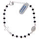 Bracelet dizainier en argent 925 et cristal noir s1