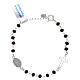 Bracelet dizainier en argent 925 et cristal noir s2