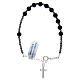 Rosary bracelet 925 sterling silver with lava grains s1