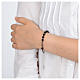 Rosary bracelet 925 sterling silver with lava grains s3